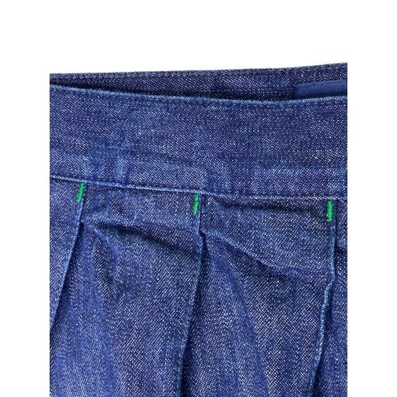 Tommy Jeans Y2K Denim Pleated Skirt Size 11‎ 90’s Clueless Wrap Plaid Jean - Picture 6 of 9